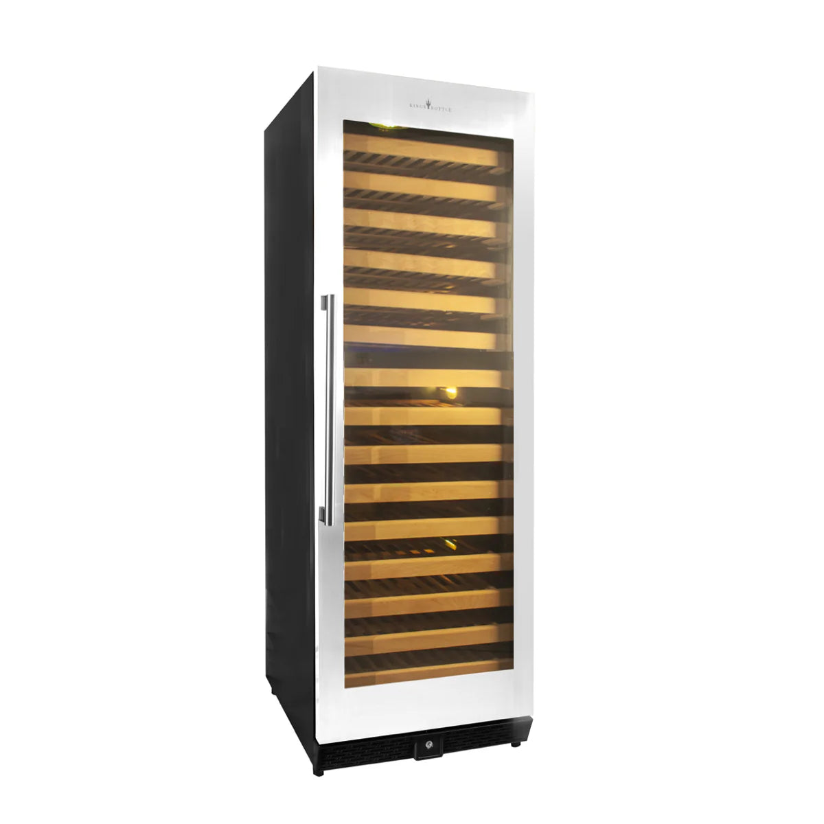 KingsBottle 166 Bottle Large Wine Cooler Refrigerator Drinks Cabinet Beverage Fridge KBU170WX-FG LHH KBU170WX-FG RHH KBU170WX-SS LHH  KBU170WX-SS RHH