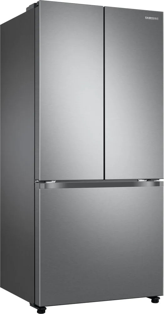 18 cu. ft. Smart Counter Depth 3-Door French Door Refrigerator in Black Stainless Steel