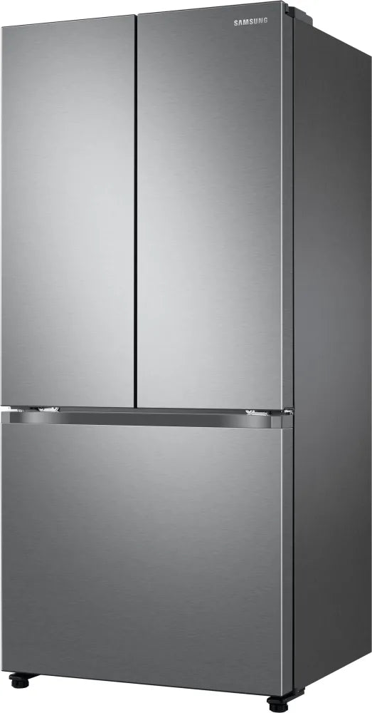 18 cu. ft. Smart Counter Depth 3-Door French Door Refrigerator in Black Stainless Steel