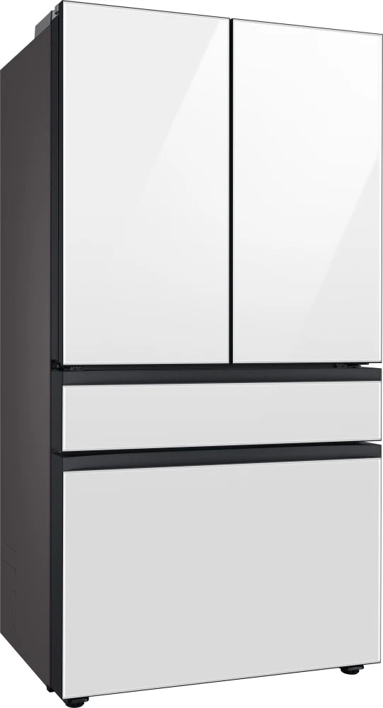 Bespoke 4-Door French Door Refrigerator (23 cu. ft.) with Beverage Center™ in White Glass