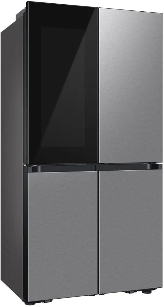 Bespoke Counter Depth 4-Door Flex™ Refrigerator (23 cu. ft.) with Beverage Zone™ and Auto Open Door in Stainless Steel