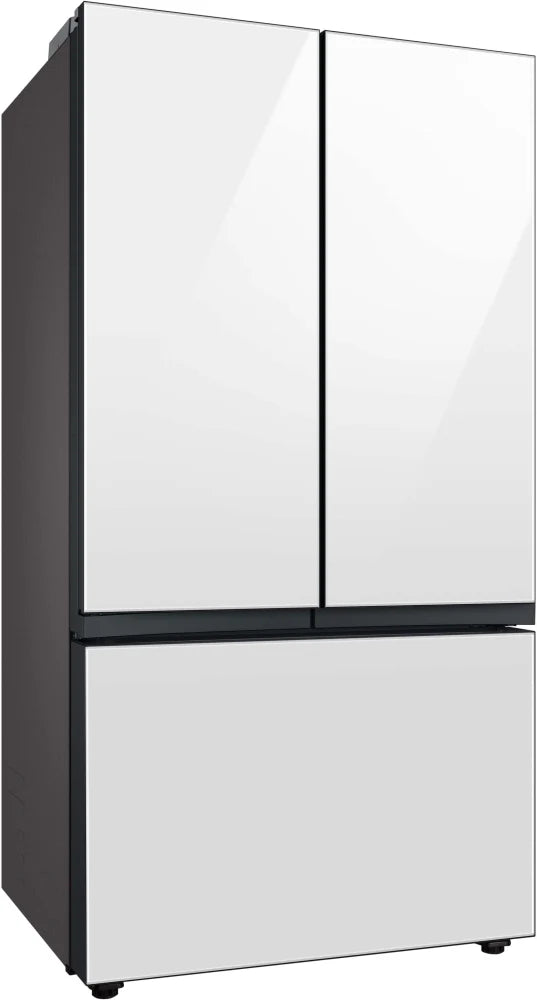 Bespoke 3-Door French Door Refrigerator (24 cu. ft.) with Beverage Center™ in White Glass