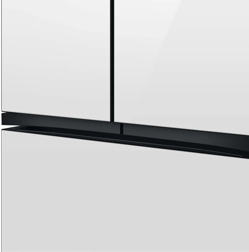 Bespoke 3-Door French Door Refrigerator (24 cu. ft.) with Beverage Center™ in White Glass