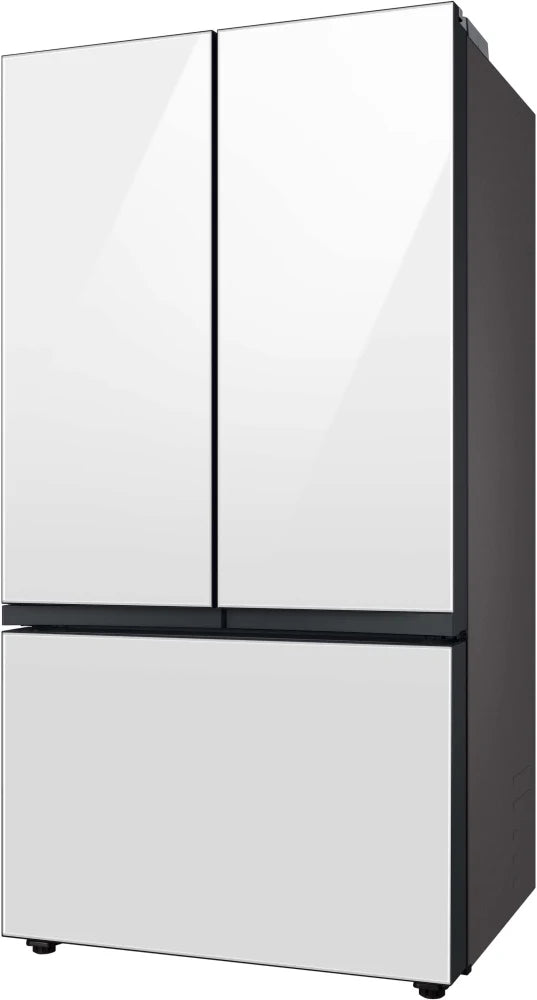 Bespoke 3-Door French Door Refrigerator (24 cu. ft.) with Beverage Center™ in White Glass
