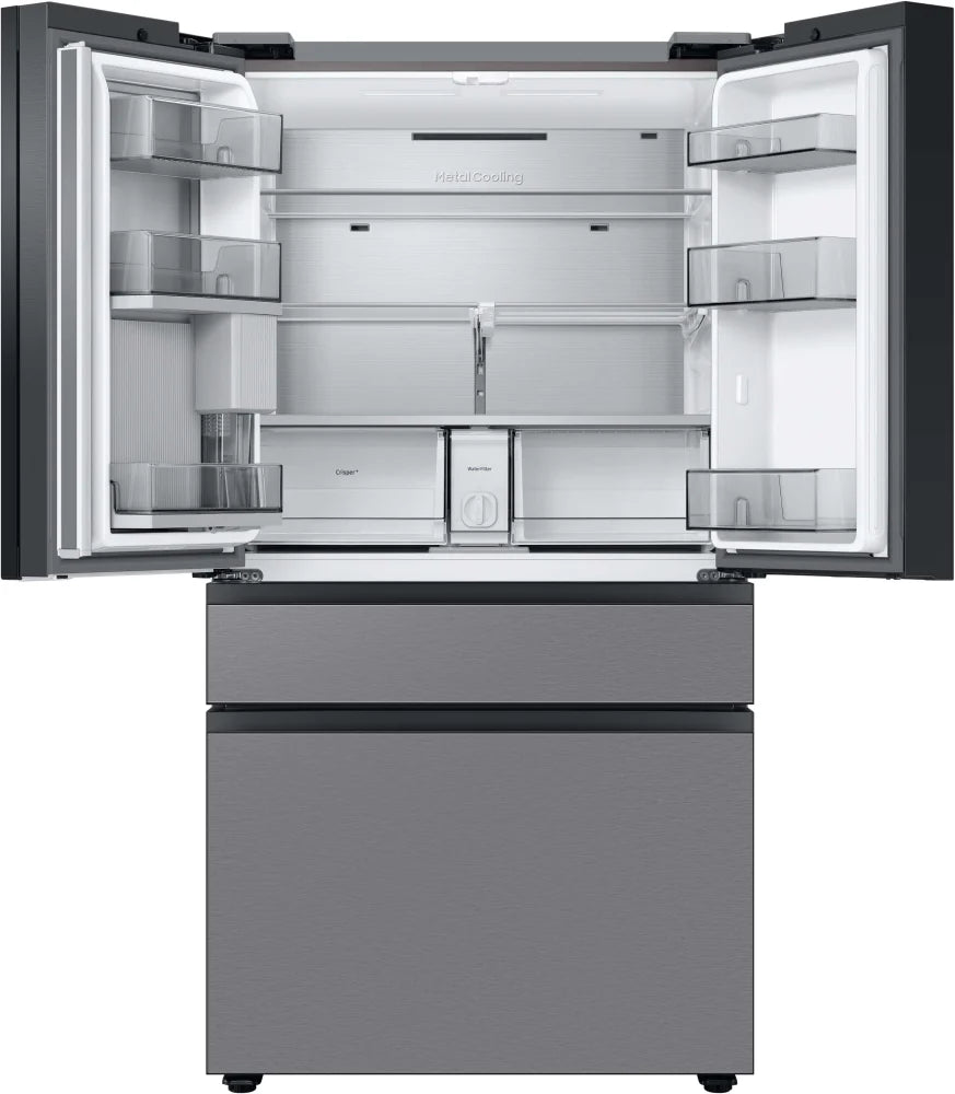 Bespoke 4-Door French Door Refrigerator (29 cu. ft.) with Beverage Center™ in Stainless Steel