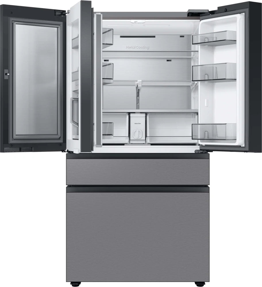 Bespoke 4-Door French Door Refrigerator (29 cu. ft.) with Beverage Center™ in Stainless Steel
