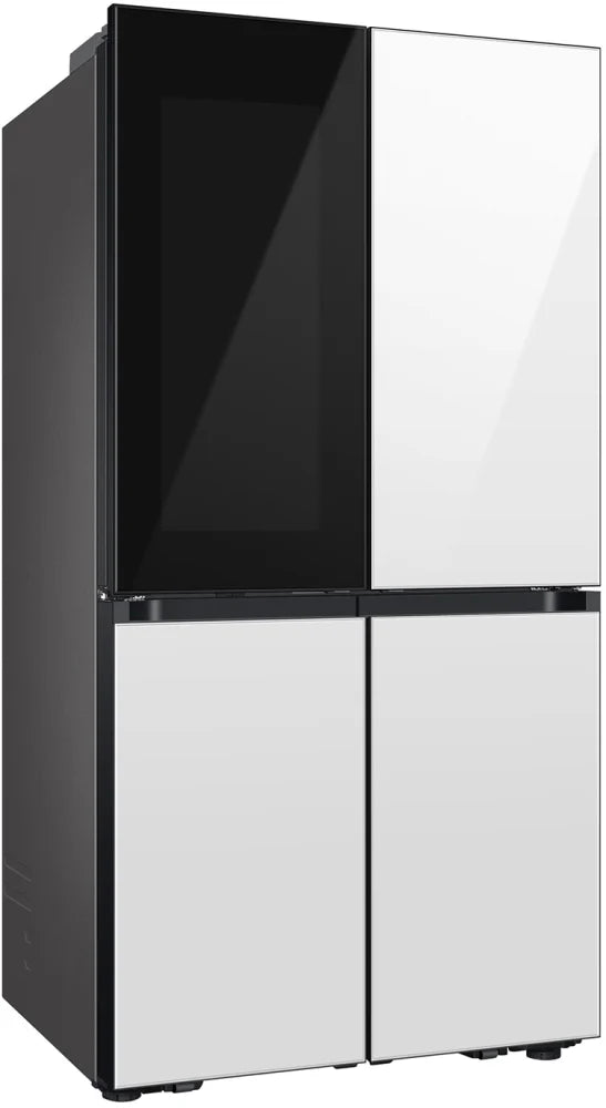 Bespoke 4-Door Flex™ Refrigerator (29 cu. ft.) with Beverage Zone™ and Auto Open Door in White Glass