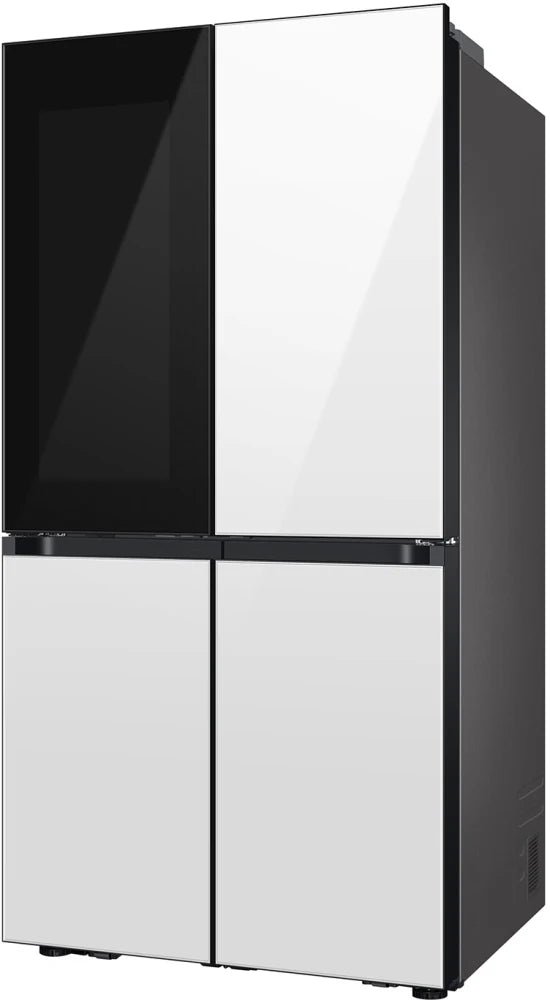 Bespoke 4-Door Flex™ Refrigerator (29 cu. ft.) with Beverage Zone™ and Auto Open Door in White Glass