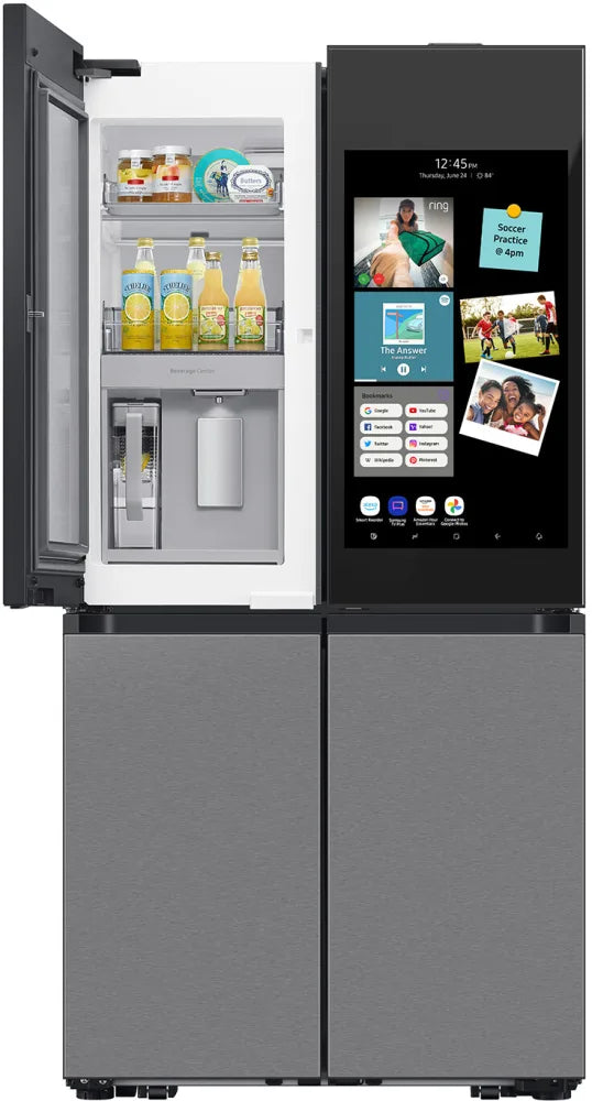Bespoke 4-Door Flex™ Refrigerator (29 cu. ft.) with AI Family Hub™+ and AI Vision Inside™ in Stainless Steel