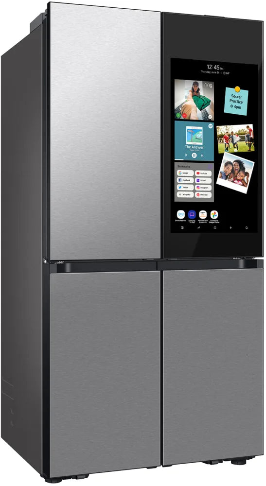 Bespoke 4-Door Flex™ Refrigerator (29 cu. ft.) with AI Family Hub™+ and AI Vision Inside™ in Stainless Steel