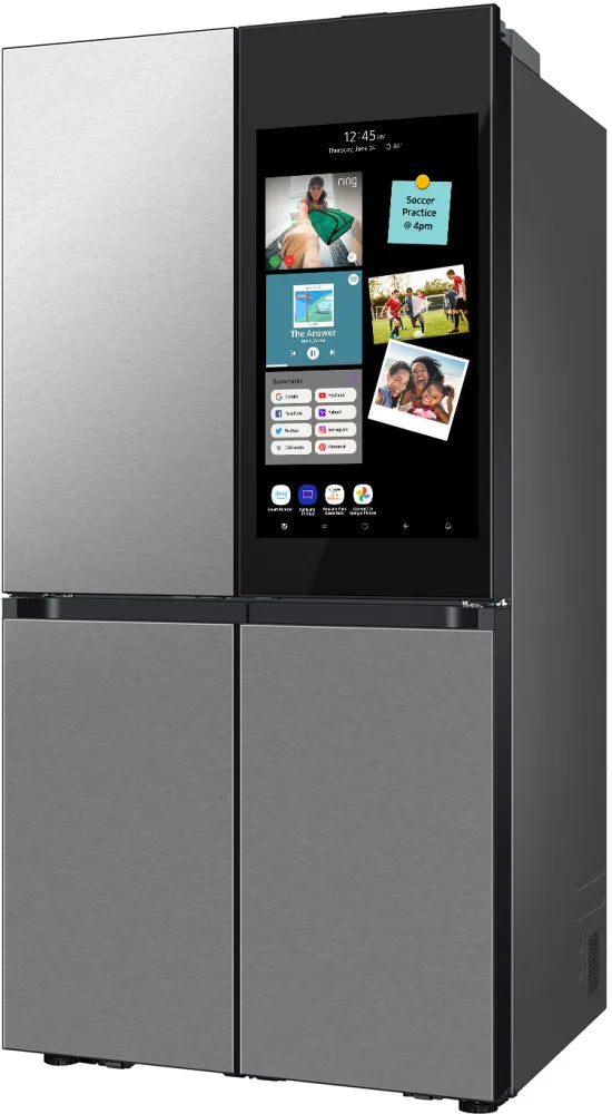 Bespoke 4-Door Flex™ Refrigerator (29 cu. ft.) with AI Family Hub™+ and AI Vision Inside™ in Stainless Steel