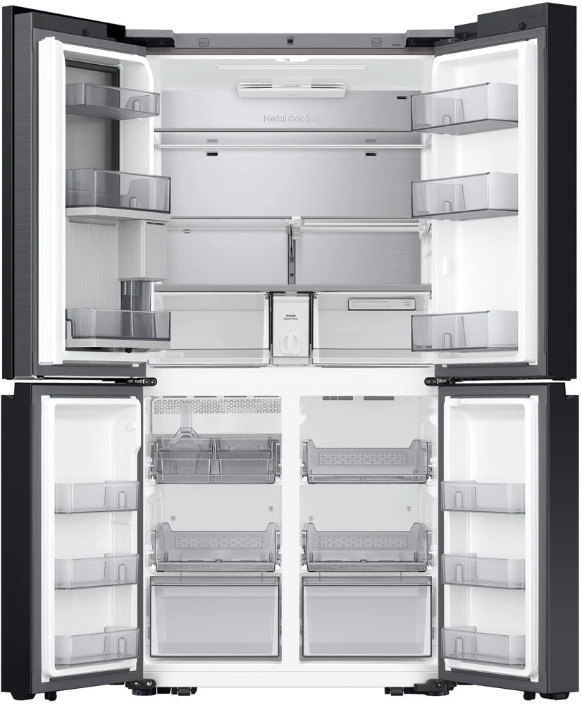 Bespoke 4-Door Flex™ Refrigerator (29 cu. ft.) with AI Family Hub™+ and AI Vision Inside™ in Stainless Steel