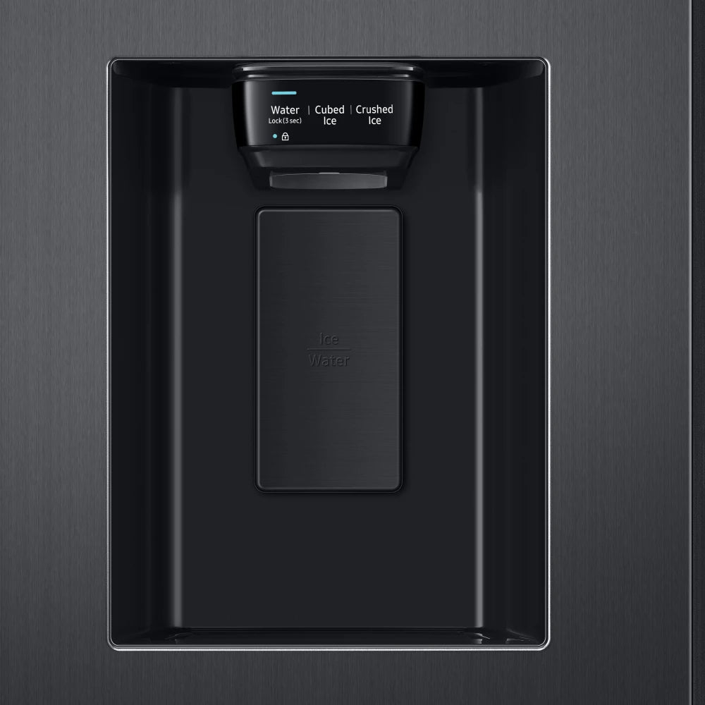 27.4 cu. ft. Large Capacity Side-by-Side Refrigerator in Black Stainless Steel