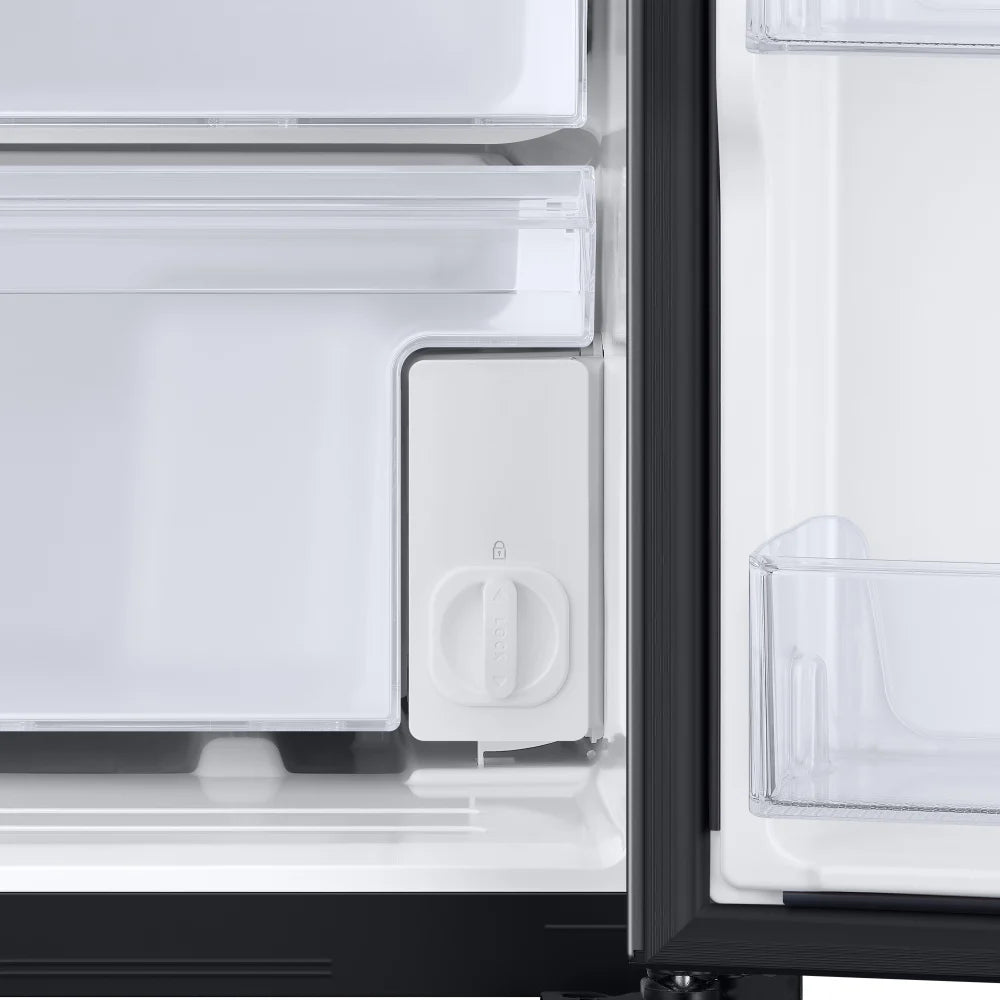 27.4 cu. ft. Large Capacity Side-by-Side Refrigerator in Black Stainless Steel