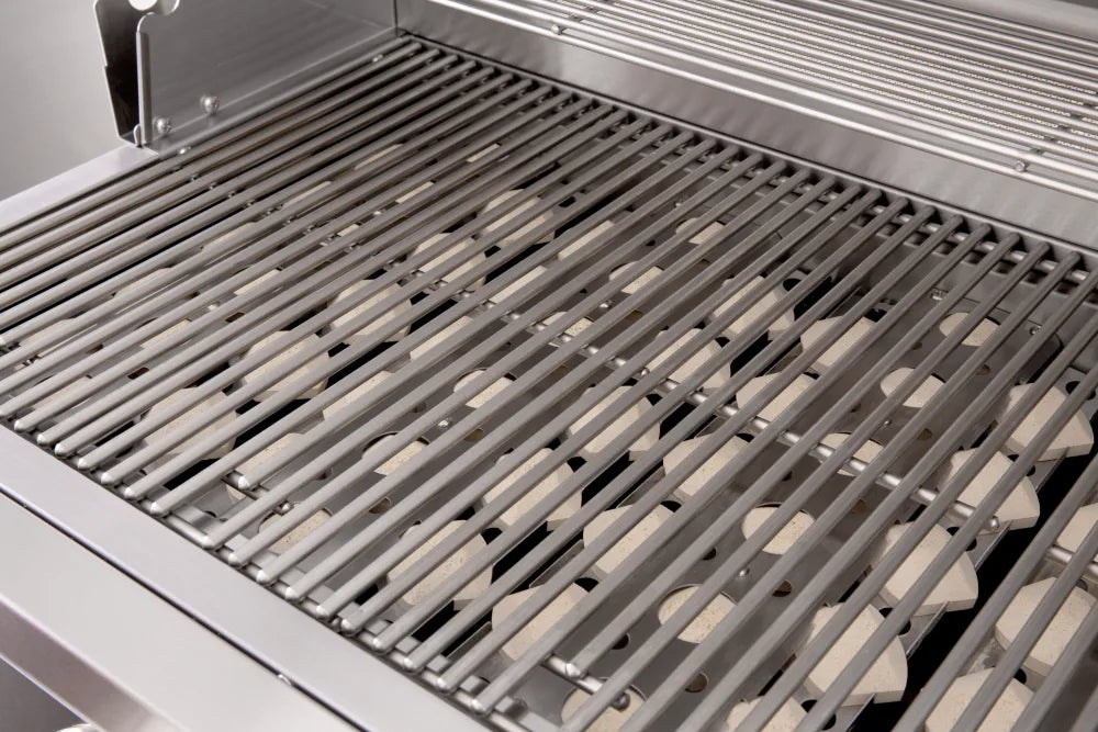 Summerset  40 Inch Built-In Gas Grill with 5 Burners, 15,000 BTU Infrared Burner, 985 Sq. In. Cooking Surface, 443 Stainless Steel Construction, Double-Lined Hood, 8mm Cooking Grates, and Stainless Steel Tube Burners: Natural Gas