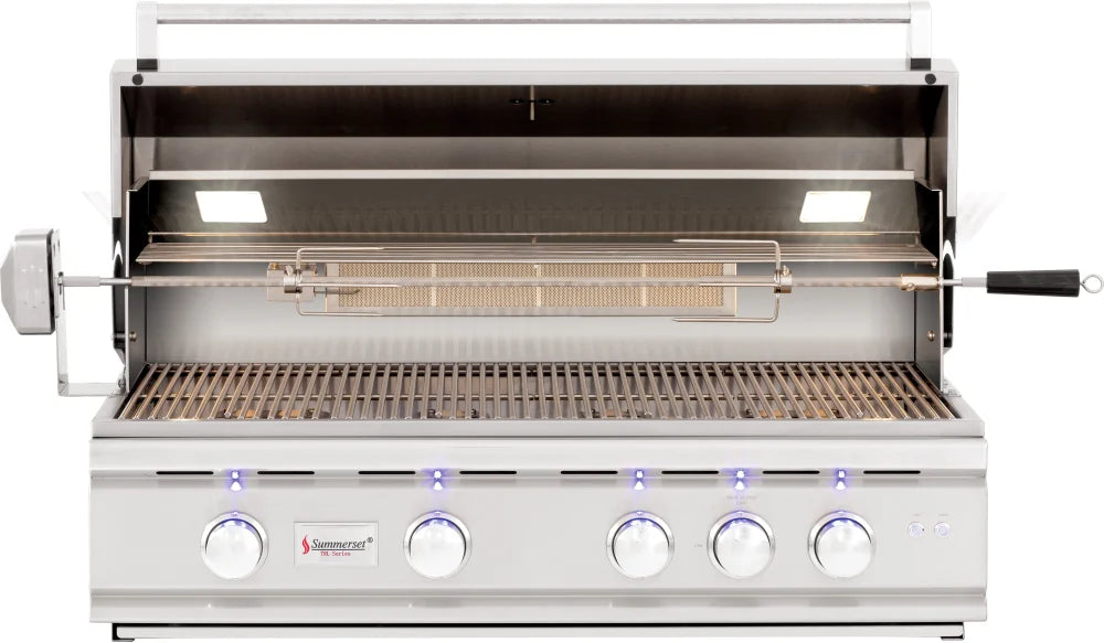 Summerset TRL 38-Inch 4-Burner Built-In Natural Gas Grill With Rotisserie - TRL38-NG