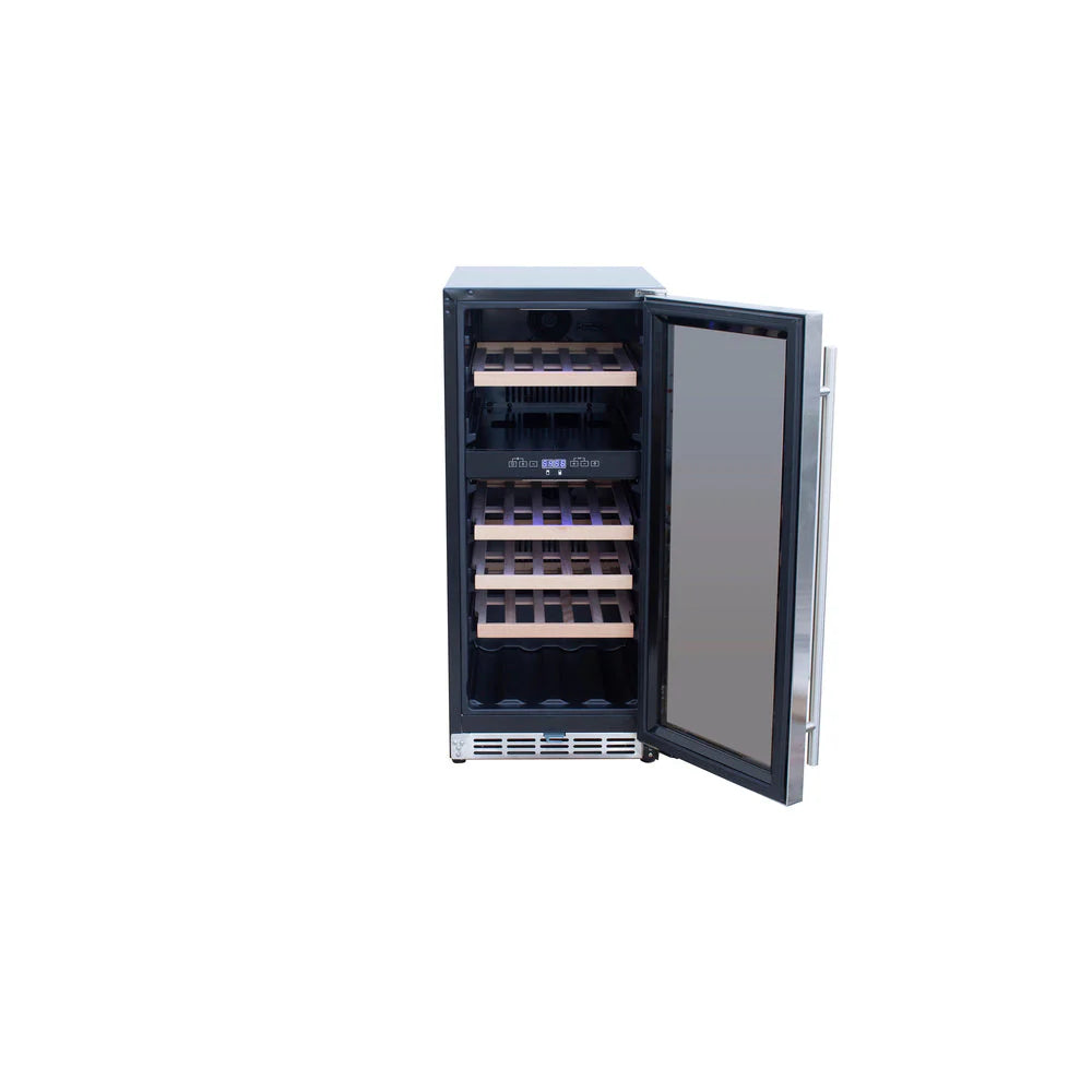 15" Outdoor Rated Dual Zone Wine Cooler TFRFR-15WD