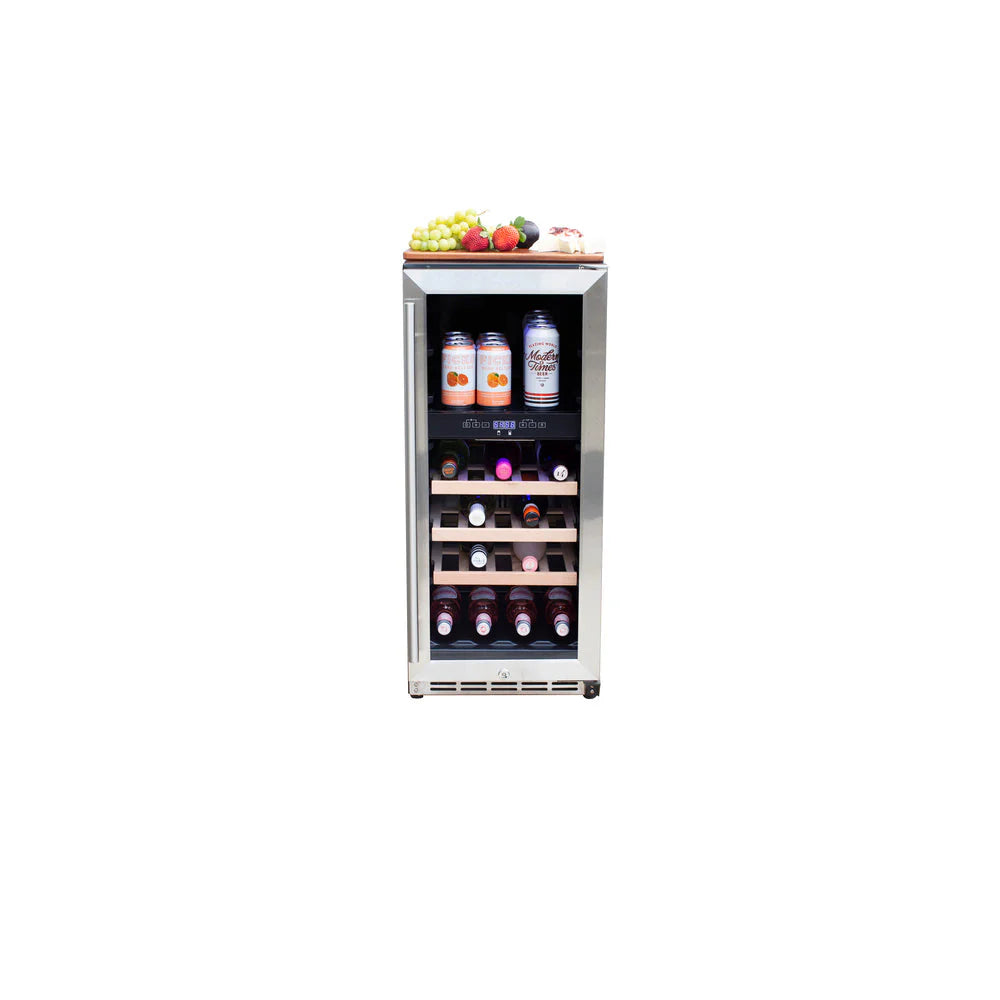 15" Outdoor Rated Dual Zone Wine Cooler TFRFR-15WD