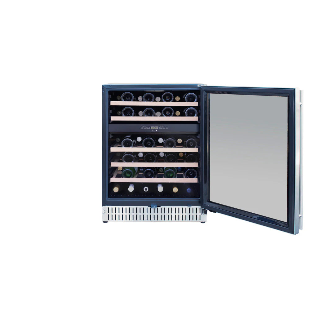 24" Outdoor Rated Dual Zone Wine Cooler TFRFR-24WD
