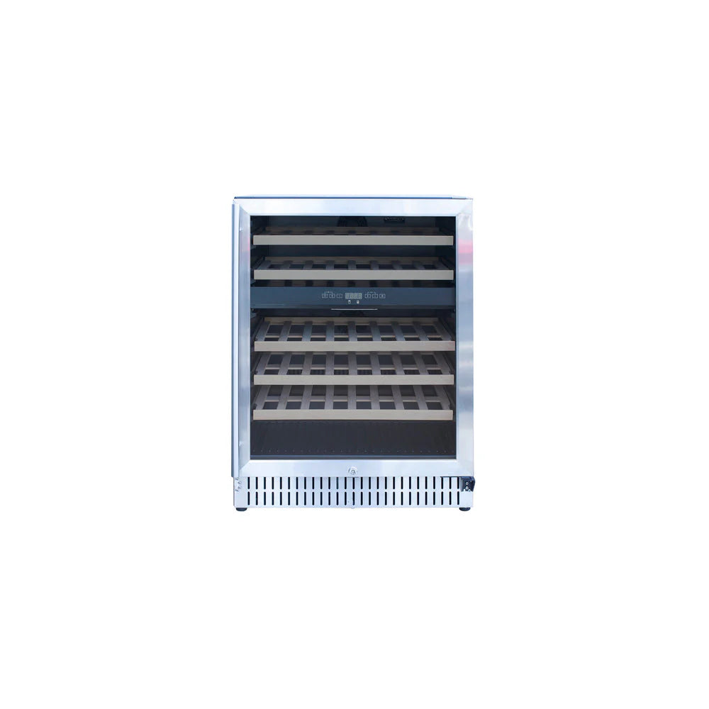 24" Outdoor Rated Dual Zone Wine Cooler TFRFR-24WD