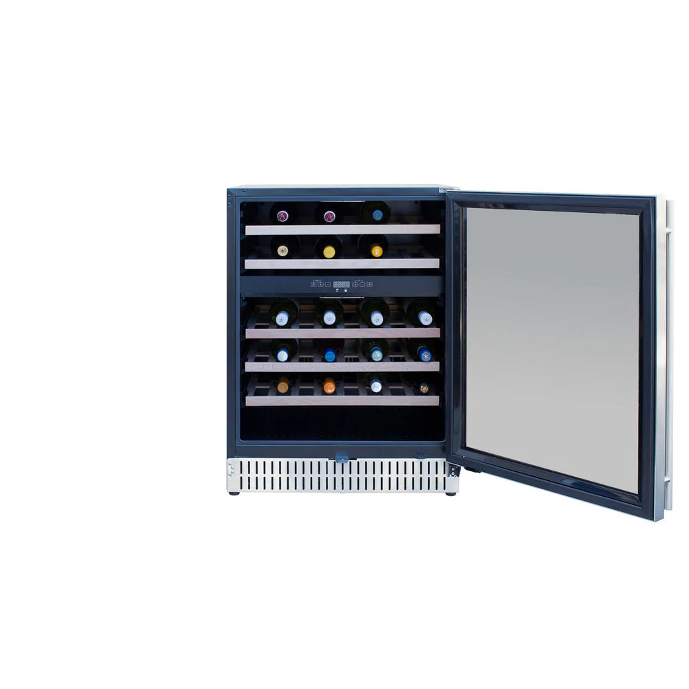 24" Outdoor Rated Dual Zone Wine Cooler TFRFR-24WD