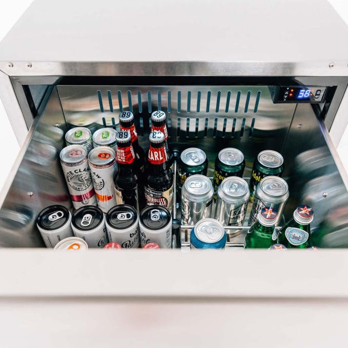 24" 5.3C Deluxe Outdoor Rated 2-Drawer Fridge-TF-RFR-24DR2-A