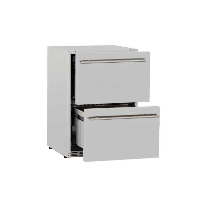 24" 5.3C Deluxe Outdoor Rated 2-Drawer Fridge-TF-RFR-24DR2-A