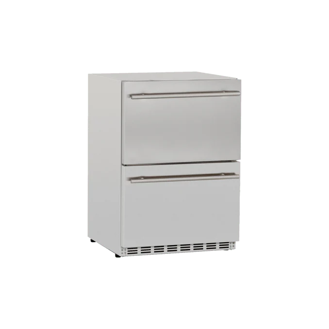 24" 5.3C Deluxe Outdoor Rated 2-Drawer Fridge-TF-RFR-24DR2-A