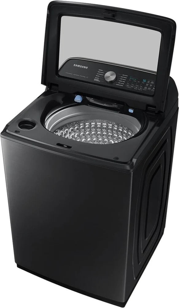 5.4 cu. ft. Extra-Large Capacity Smart Top Load Washer with ActiveWave™ Agitator and Super Speed Wash in Brushed Black