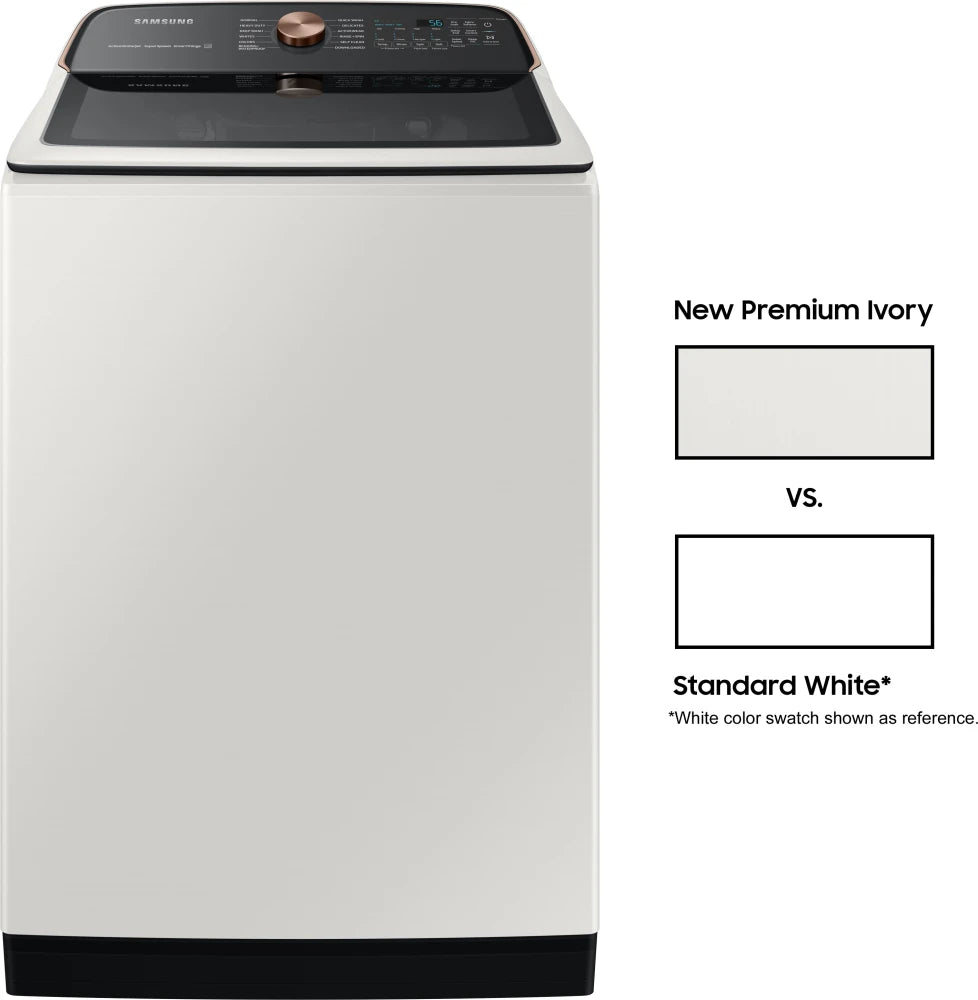 5.5 cu. ft. Extra-Large Capacity Smart Top Load Washer with Super Speed Wash in Ivory