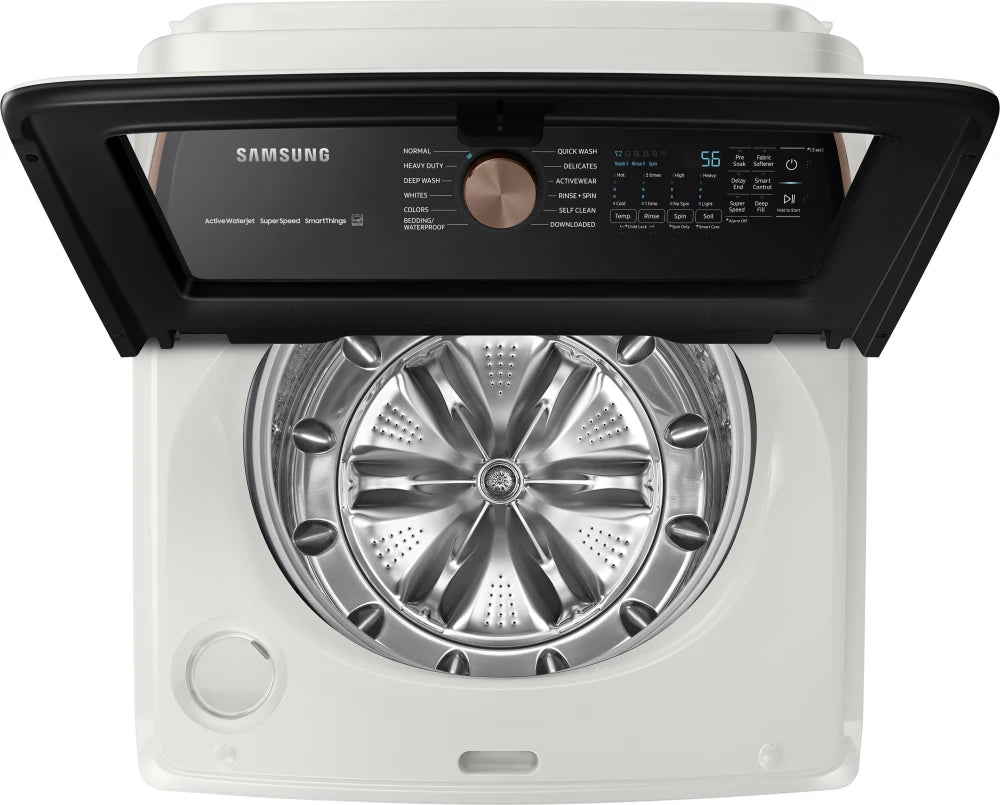 5.5 cu. ft. Extra-Large Capacity Smart Top Load Washer with Super Speed Wash in Ivory