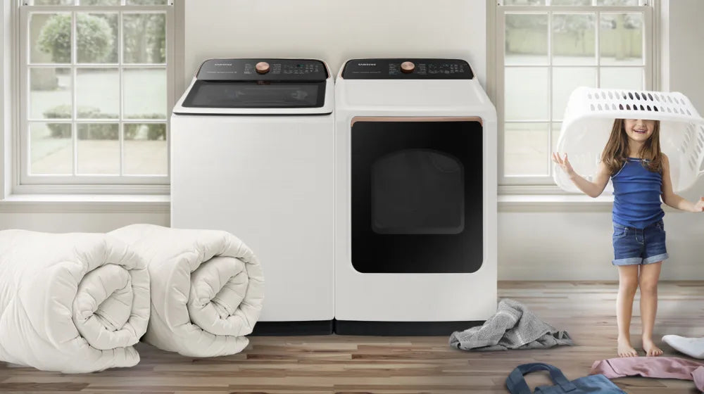 5.5 cu. ft. Extra-Large Capacity Smart Top Load Washer with Super Speed Wash in Ivory