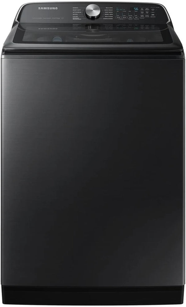 5.5 cu. ft. Extra-Large Capacity Smart Top Load Washer with Super Speed Wash in Brushed Black