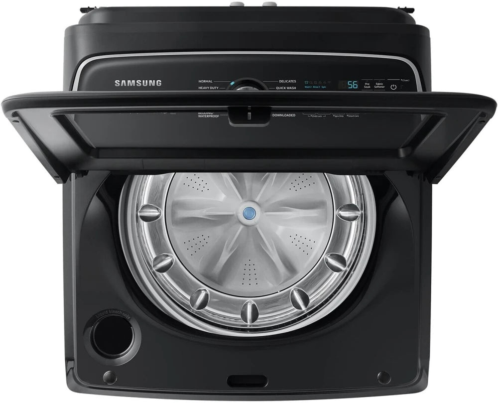 5.5 cu. ft. Extra-Large Capacity Smart Top Load Washer with Super Speed Wash in Brushed Black
