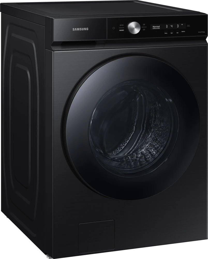 Bespoke 5.3 cu. ft. Ultra Capacity Front Load Washer with Super Speed Wash and AI Smart Dial in Brushed Black